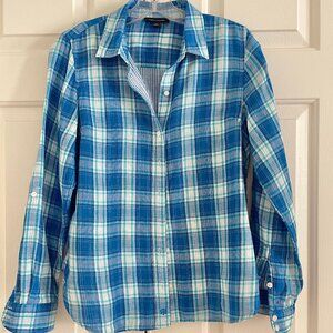 Women's Tommy Hilfiger Plaid Button Up Shirt Size Small